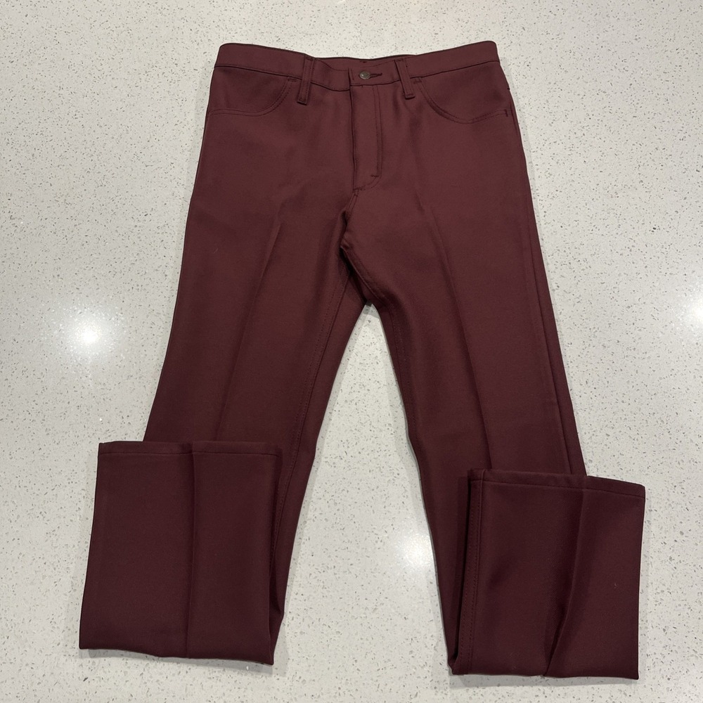 Vintage Wrangler Wrancher Boot Jeans Regular Fit Mens 32x32 Cranberry Red NWT